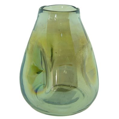Clayre & Eef Vase Ø 13x16 cm Grün Glas (Gr. Ø 13x16 cm)