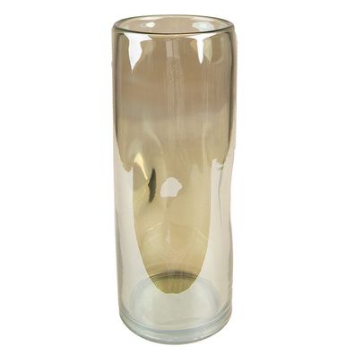 Clayre & Eef Vase Ø 9x23 cm Grün Glas (Gr. Ø 9x23 cm)