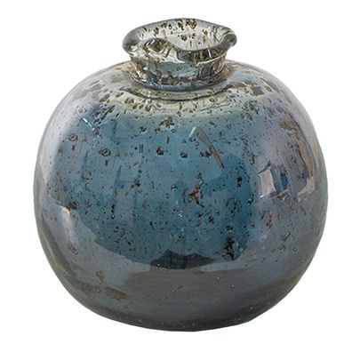 Clayre & Eef Vase Ø 10x10 cm Grau Glas (Gr. Ø 10x10 cm)
