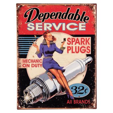 Clayre & Eef Textschild 25x33 cm Rot Violett Eisen (Gr. 25x1x33 cm)