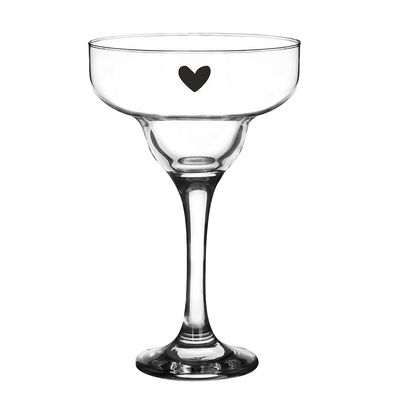 Clayre & Eef Martini-Glas 200 ml Glas Herz (Gr. Ø 7x17 cm / 200 ml)