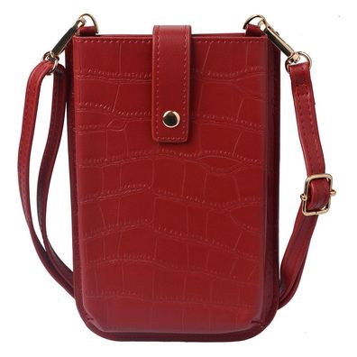 Juleeze Brieftasche 12x18 cm Rot Kunstleder Rechteck