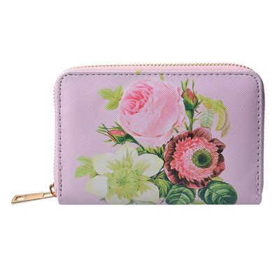 Juleeze Brieftasche 10x15 cm Rosa Kunststoff Rechteck Blumen
