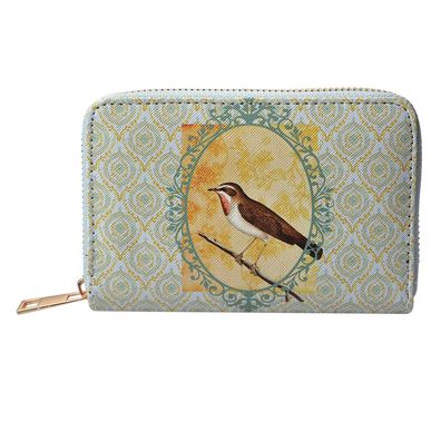 Juleeze Brieftasche 10x15 cm Grün Kunststoff Rechteck Vogel