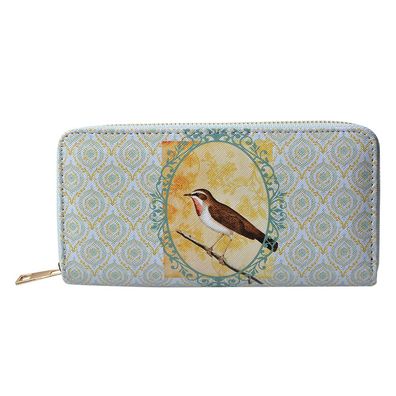 Juleeze Brieftasche 10x19 cm Grün Kunststoff Rechteck Vogel