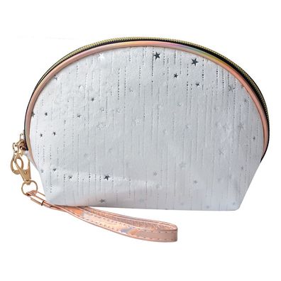 Juleeze Damenkulturtasche 22x8x14 cm Weiß Synthetisch Oval (Gr. 22x8x14 cm)