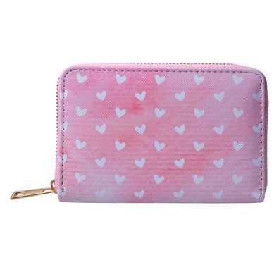 Juleeze Brieftasche 10x15 cm Rosa Kunststoff Rechteck Herzen