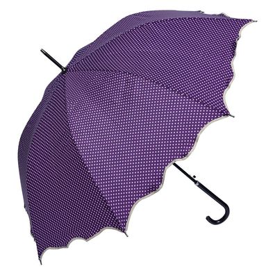 Juleeze Erwachsenen-Regenschirm Ø 98 cm Violett Polyester Punkte