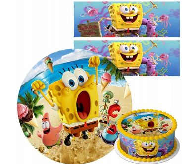 Essbar Spongebob Torte Tortenbild Fototorte Zuckerbild Geburstag 5