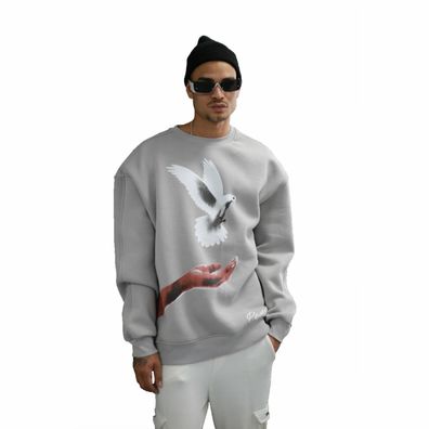 Basic Sweatshirt I Pullover Herren aus Baumwolle & Elastan I Basic für Sport und ...