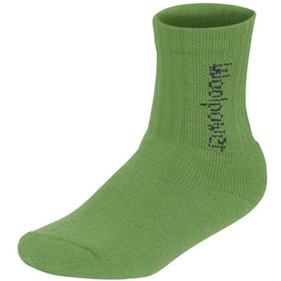 Woolpower KIDS Socks Logo 400 Wollsocken Kinder - Farbe: grün Größe: 19-21