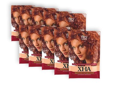 Henna natürliche 10 x 25 g Haarfarbe für jeden Haartyp