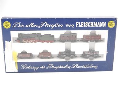 Fleischmann Minitrix N aus 7884 13640 Dampflok G 8.2 + 6x Güterwagen KPEV E568