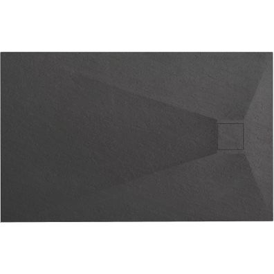 Rea Duschtasse Magnum Black 100X80