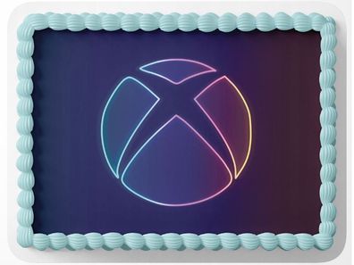 Essbar Xbox Konsole Tortenaufleger Torte Tortenbild Geburtstag Zuckerbild 1