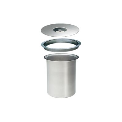 Wesco Ergo Master 5 L, Edelstahl mit Alu-Einsatz Abfallsammler für Arbeitsplatte ...