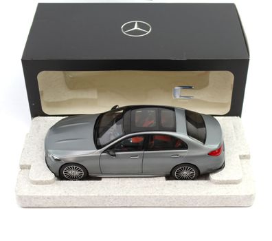 Mercedes-Benz 1:18 Modellauto W206 C-Klasse AMG Line designo selenitgrau magno ...