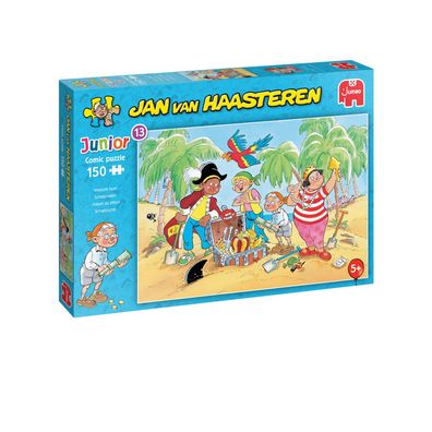 Jumbo Spiele 1110100034 Jan van Haasteren Junior 13 Schatzsuche 150 Teile Puzzle
