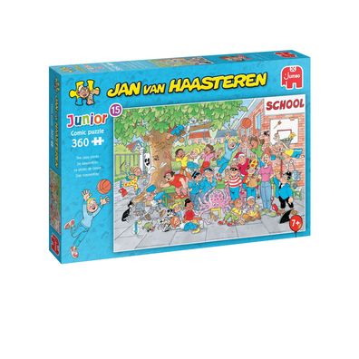 Jumbo Spiele 1110100036 Jan van Haasteren Junior 15 Das Klassenfoto 360 Teile Puzzle