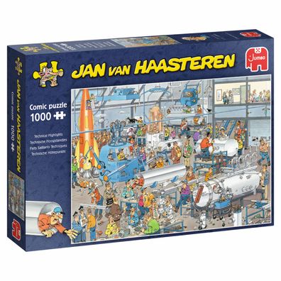 Jumbo Spiele 1119800100 Jan van Haasteren Technische Höhepunkte 1000 Teile Puzzle