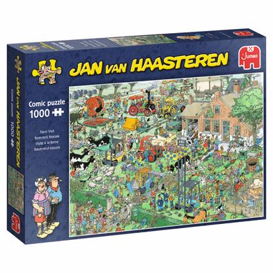 Jumbo Spiele 1119800099 Jan van Haasteren Bauernhof Besuch 1000 Teile Puzzle