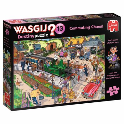 Jumbo Spiele 1119800090 Wasgij Destiny 13 Commuting Chaos! 1000 Teile Puzzle