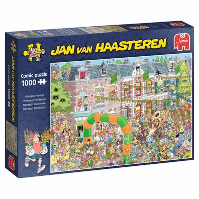 Jumbo Spiele 1119800102 Jan van Haasteren Nijmegen Wanderung 1000 Teile Puzzle