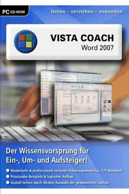 Vista Coach: Word 2007 - DTP - (PC Software / Lernsoftware)