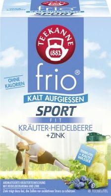 Teekanne frio Sport Fit Kräuter-Heidelbeere 18x2,5g