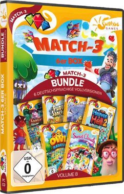 Match 3 6-er Box Vol. 8 PC Sunrise - Sunrise - (PC Spiele / Sammlung)