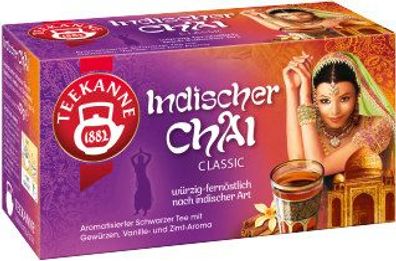 Teekanne Ländertee Indischer Chai 20x2g