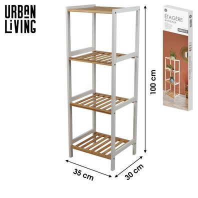 Urban Living 4-Etagen Regal Standregal 35 x 30 x H100cm 31375