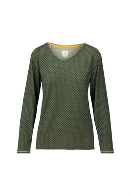 Pip Studio Trice Long Sleeve Top Suki Forest Green