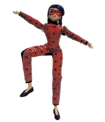 Bandai Miraculous - Ladybug - Puppe mit Pailletten, 26 cm, Marinette P50375