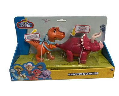 Jazwares - Dino Ranch - Spielfiguren, 2er-Pack, Biscuit und Angus DNR0008