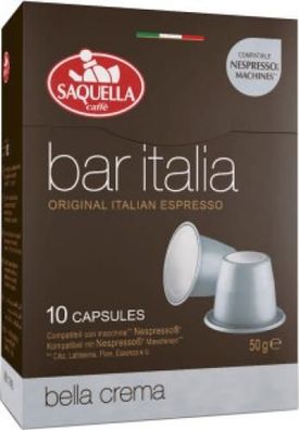 Saquella Bar Italia Bella Crema 10x5g