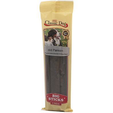 Classic Dog ?Snack Big Sticks mit Pansen - 16 x 3er Pack ? Hundesnack