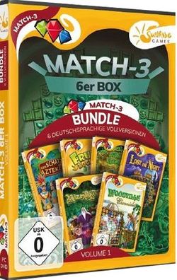 Match 3 6-er Box Vol. 1 PC Sunrise - Sunrise - (PC Spiele / Sammlung)