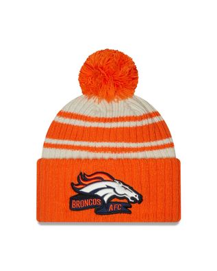 NFL Denver Broncos Chrome Sideline 2022 Bobble Wollmütze cuffed knit 196314139908