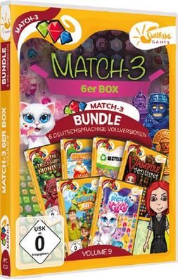 Match 3 6-er Box Vol. 9 PC Sunrise - Sunrise - (PC Spiele / Sammlung)