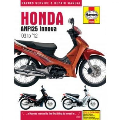 Honda Motorroller ANF125 Innova (2003-2012) Reparaturanleitung Haynes