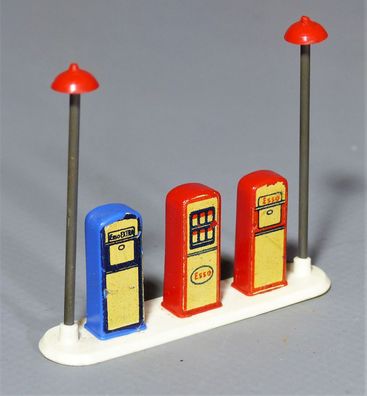 LEGO System 1:87 50er/60er Jahre 231 ESSO Tankstelle Zapfsäulen Pumps