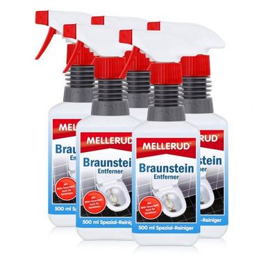 5 x Mellerud Braunstein Entferner – Chlorfreies Reinigungsmittel zum Entfernen von Br
