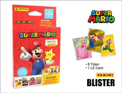 Super Mario Sticker 2023 Play Time Panini ECO Blister 40 Sticker