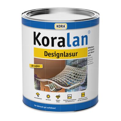 KORA Koralan Designlasur 1 L Effektlasur Holzlasur Holzschutzlasur Farbwahl
