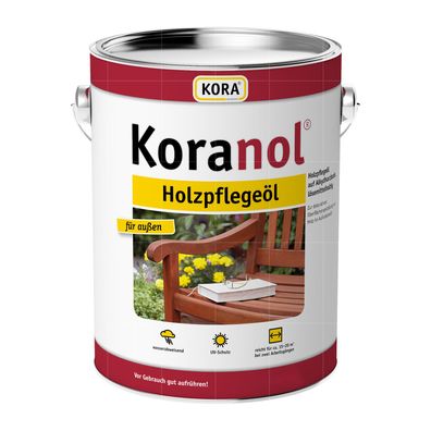 KORA Koranol Holzpflegeoel - 0.75 LTR FÜR AUSSEN Wasserabweisend Farbwahl