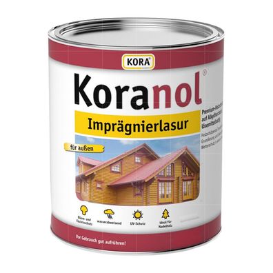KORA Koranol Impraegnierlasur - 20 LTR Imprägnierung Grundierung Farbwahl