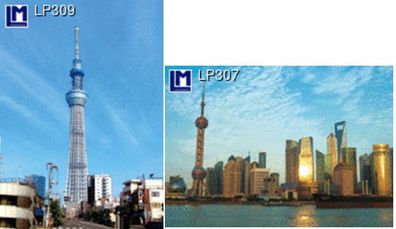 3 D Ansichtskarte Gebäude Japan China Postkarte Wackelkarte Hologrammkarte Bilder