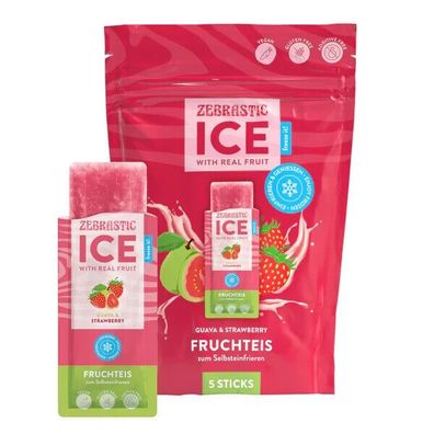 19,96 €/ kg | Zebrastic ICE Guava & Strawberry 5x50g