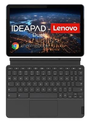 Lenovo IdeaPad Duet Chromebook Blue Grey 4GB/64GB 26,4cm (10,1Zoll) QWERTY Tastatu...